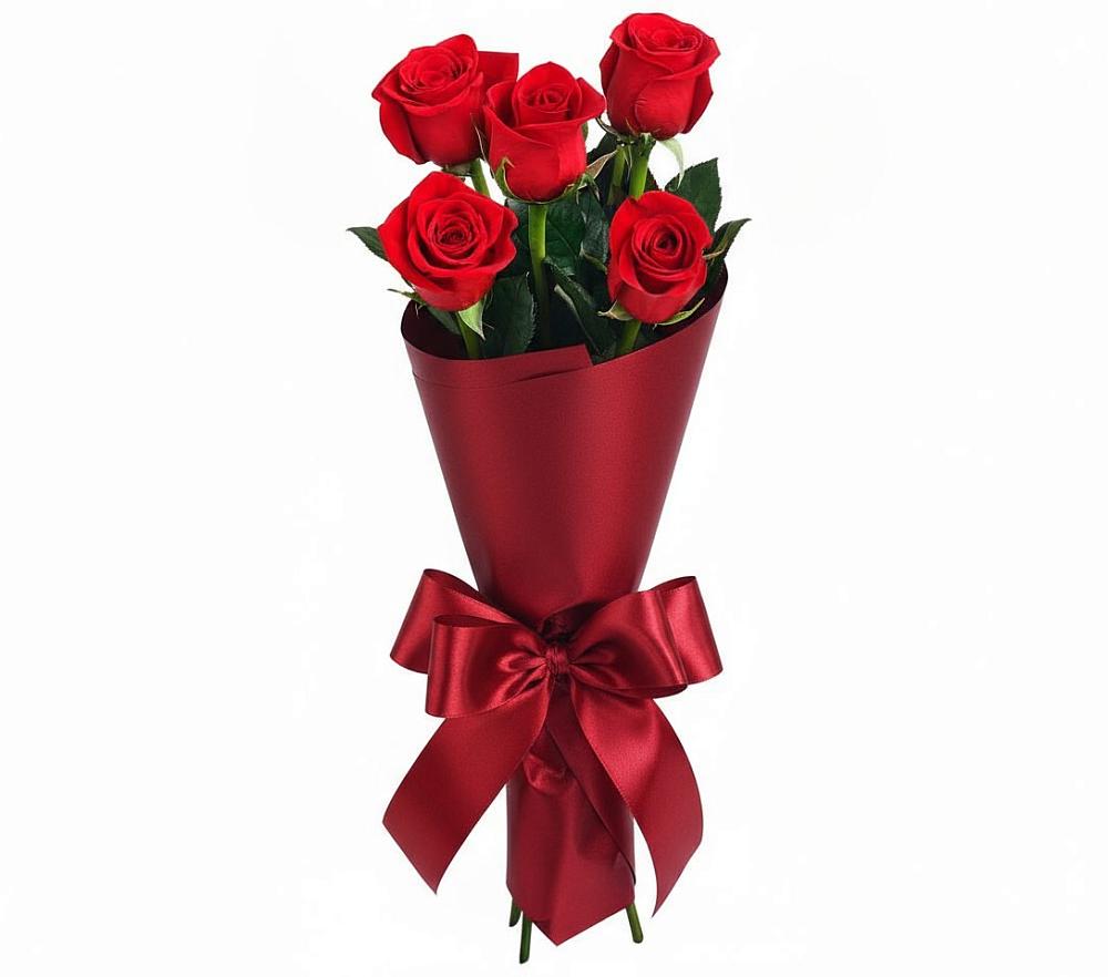 Букет 5 Красных роз Эдлесс Лав в Мухоршибири