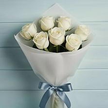 Букет 7 Белых роз Эдлесс Лав в Мухоршибири
