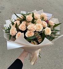 Букет Кремовые розы Латте в Мухоршибири
