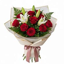 Букет цветов из:  Лилии и Розы в Мухоршибири