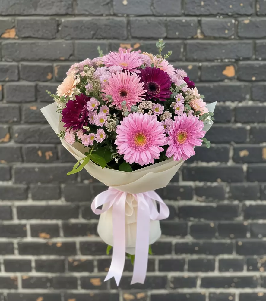 Букет цветов из: Герберы и Хризантемы в Мухоршибири