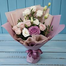 Букет цветов из:  Розы и Лизиантусы #REPLACE_PRED# Мухоршибири