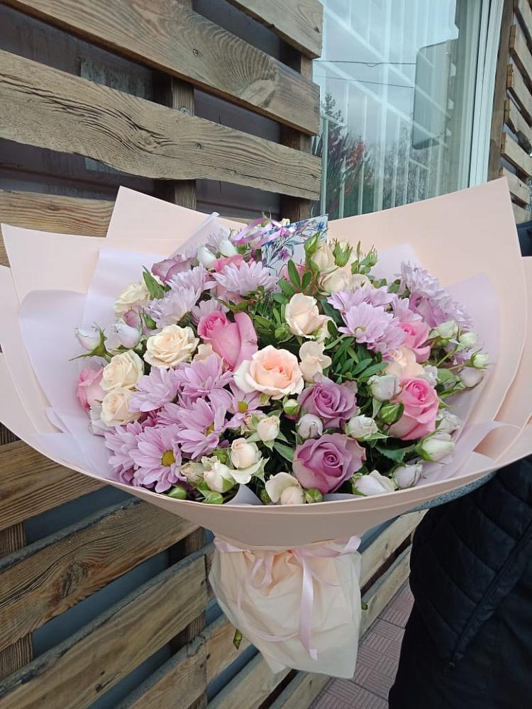 Букет цветов из: Розы и Хризантемы в Мухоршибири