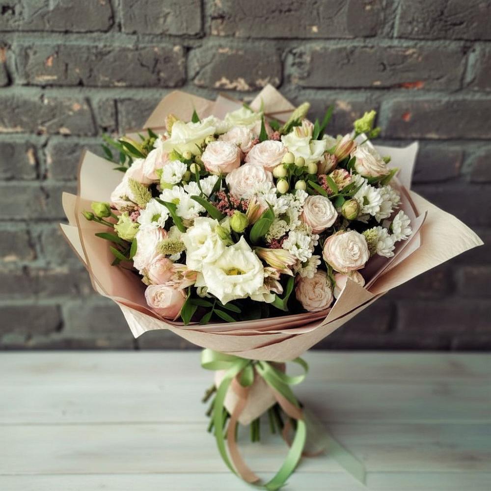 Букет цветов из: Альстромерии, Розы и Хризантемы в Мухоршибири