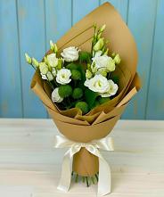 Букет цветов из:  Хризантемы и Лизиантусы в Мухоршибири