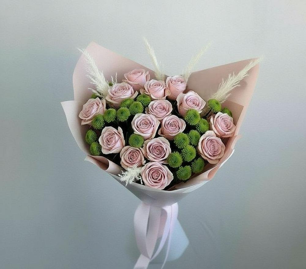 Букет цветов из: Розы и Хризантемы в Мухоршибири