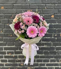 Букет цветов из:  Герберы и Хризантемы в Мухоршибири
