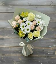Букет цветов из:  Альстромерии, Розы и Хризантемы в Мухоршибири