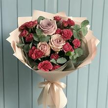 Букет цветов из:  Гвоздики и Розы в Мухоршибири