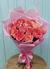 Букет 15 Розовых роз Равель #REPLACE_PRED# Мухоршибири